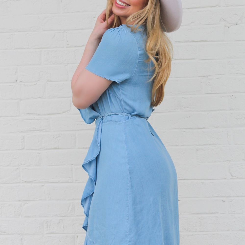 The Ruffled Wrap Dress - Picture 3 of 6